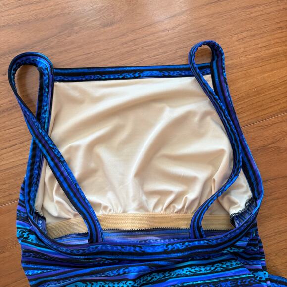 Miraclesuit Size 10 One Piece Swimsuit NWOT Vintage 90s Square Neck 6533102 - Picture 6 of 13